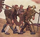 Albin Egger-Lienz: "Der Totentanz von Anno Neun" (1906-1908)