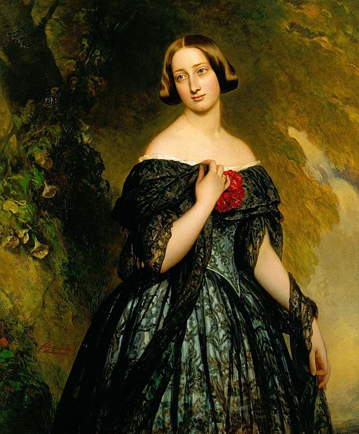 Alexandrina van Baden(schilderij van Franz Xaver Winterhalter)