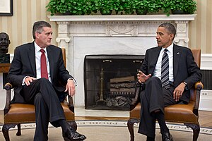 Ambassador Olson with President Barack Obama Ambassador Rick Olson with President Barack Obama.jpg