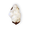 Analcime with rock Hydrous sodium aluminum silicate McGowan Creek Coberg Hills Lane County Oregon 2212.jpg