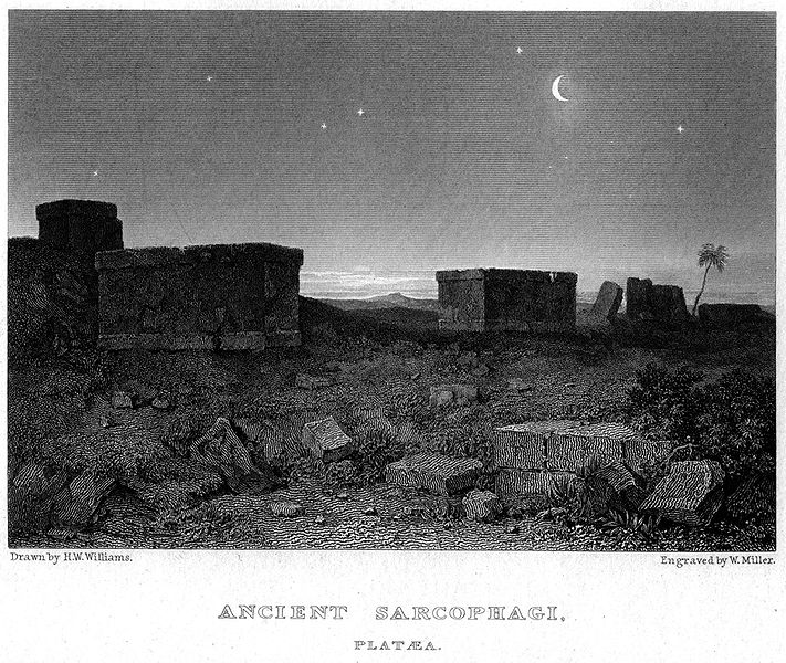 File:Ancient Sarcophagi, Plataea engraving by William Miller after H W Williams.jpg