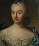 Anna Gerner, född Gyllenborg. Avporträtterad ca 1750 av Johan Henrik Scheffel.