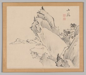 Double Album of Landscape Studies after Ikeno Taiga, Volume 1 (leaf 30)
