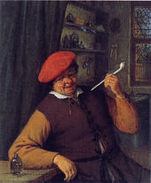 An Apothecary Smoking in an Interior by Adriaen van Ostade, oil on panel, 1646 Apothecary smoking pipe.jpg