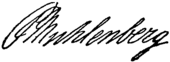 signature de Peter Muhlenberg