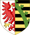 Arms of Ascania impaled with the Mark of Brandenburg