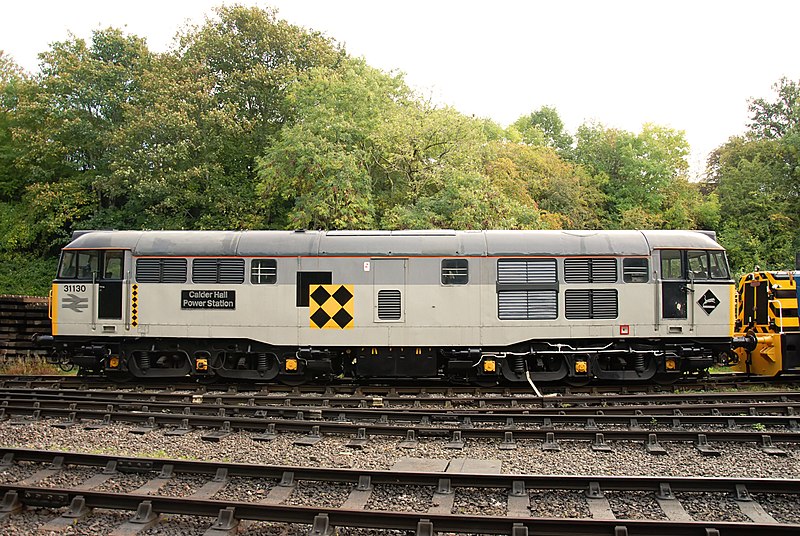 File:BRClass 31 No 31130 Calder Hall Power Station - Side.jpg