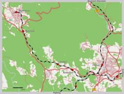 A Zwiesel–Bodenmais-vasútvonal útvonala