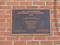 Bainbridge Performing Arts Building plaque