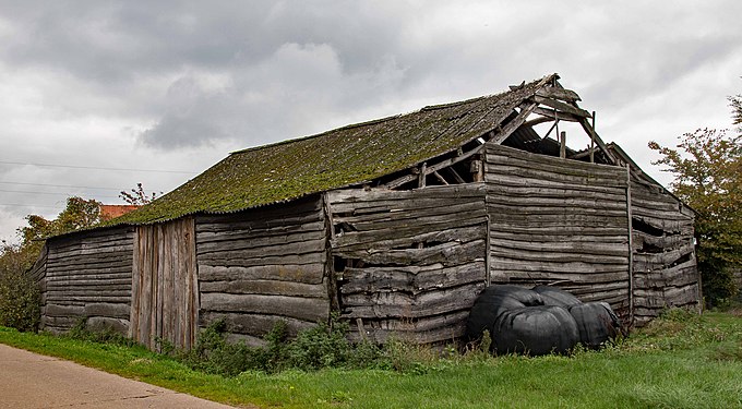 Barn in decay in Kasterlee, Belgium