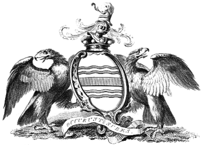 Heraldic achievement of Edward Craggs Eliot, 1st Baron Eliot, 1790