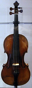 Bartolomeo giuseppe guarneri, violino cannone, appartenuto a niccolò paganini, cremona 1743.JPG
