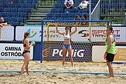 Deutsch: Beachhandball Europameisterschaften 2019 (Beach handball Euro); Tag 6: 7. Juli 2019 – Spiel um Platz Drei, Frauen, Kroatien-Niederlande 0:2 (14:23, 20:22) English: Beach handball Euro; Day 6: 7 July 2019 – Women's Bronze Medal Match – Croatia-Netherlands 0:2 (14:23, 20:22)