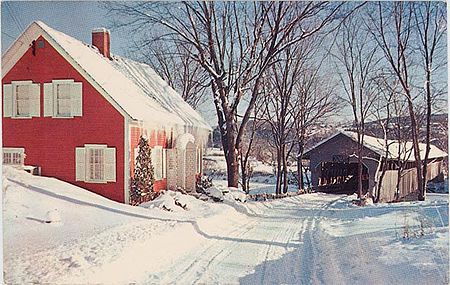 Bedell Covered Bridge postcard