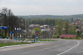 Widok na miasto przy wjeździe od strony Lwowa