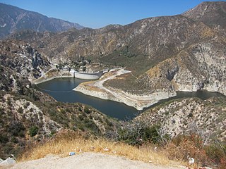 Big Tujunga Dam dam in Angeles National Forest, Los Angeles County, California