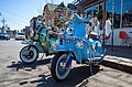 * Nomination: Innocenti Lambretta at Kensington Market in Toronto, Canada --Moskito The Great 03:13, 8 May 2022 (UTC) * Review  Comment. The picture is much too "restless" for me. You have to look closely to see the scooters. But maybe others like the photo. -- Spurzem 09:56, 8 May 2022 (UTC)