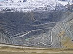 The Bingham Canyon Open Pit Copper Mine.