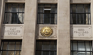 Bloye sculptures on Sun Insurance building, Bennetts Hill, Birmingham 84