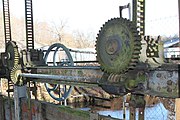 Čeština: Stavidla náhonu u bývalého Zátkova vodního mlýna v Boršově nad Vltavou, okres České Budějovice. English: Sluice gates at the former Zátka water mill in Boršov nad Vltavou, České Budějovice District, Czechia.