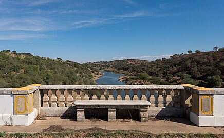 Bridge over the Ardila river, Moura, Portugal