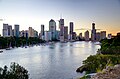 Brisbane, vue générale depuis Kangaroo Point (en).