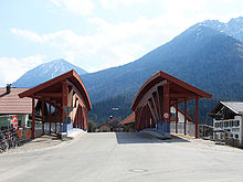 Neue Loisachbrücke von Nord-Westen