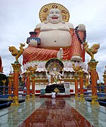 Statue of Budai at Ko Samui island, Thailand.