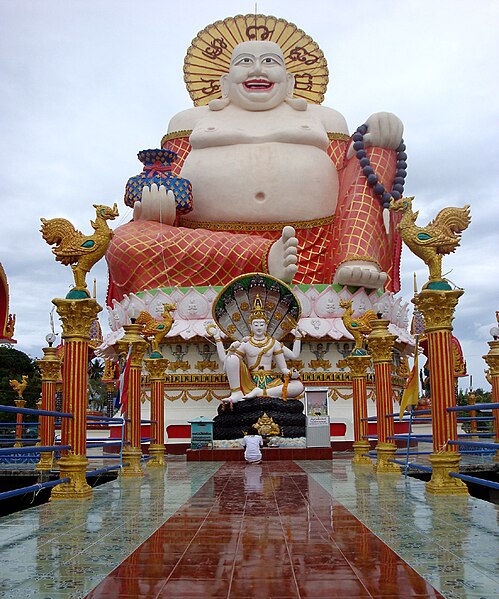 దస్త్రం:Budai statue at Wat Nuan Naram Koh Samui Thailand.jpg