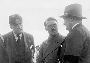 Hitler in conversation with Ernst Hanfstaengl and Hermann Goring, 21 June 1932 Bundesarchiv Bild 102-14080, Berlin, Hitler, Goring und Hanfstaengl.jpg