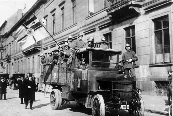 The Freikorps were anti-communist right-wing paramilitaries (which were essential in fighting against and dismantling the communist revolution in Germ