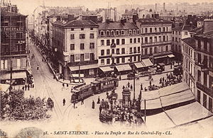 Трамвай на Народній площі, фото до 1914