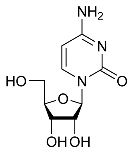 structure chimique de la cytidine