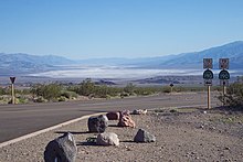 Death Valley and access roads to SR 190 at Hells Gate California 190 Death Valley junction.jpg