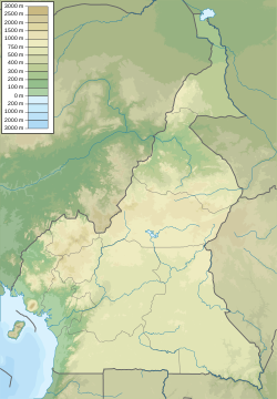 Location of Lake Chad in Cameroon.