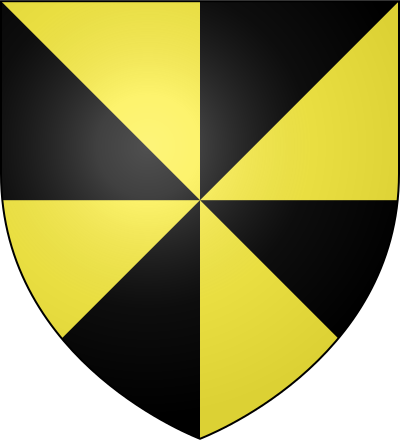 Gyronny of eight or and sable, arms of Campbell