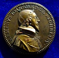 Cardinal Richelieu Bronze Medal 1631 by Warin. Obverse.jpg