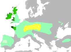 Maximale uitbreiding van de Keltische wereld