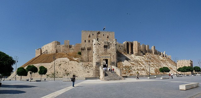 The Citadel of Aleppo, northern Syria, on top of a tell occupied since at least the third millennium BCE