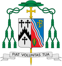 Coat of Arms as Bishop of Davenport Coat of arms of Thomas Robert Zinkula.svg