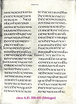 Codex Claromontanus V (wcześniej 38r). JPG