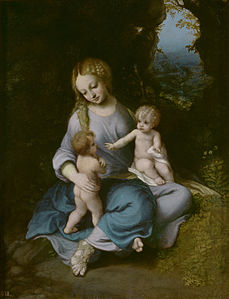 Madonna mit Jesus und Johannes dem Täufer, ca. 1516