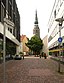 Corvinusweg in Hannover und Kreuzkirche