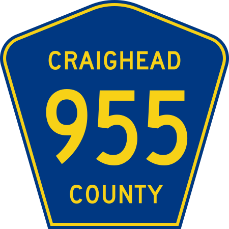 File:Craighead County Route 955 AR.svg