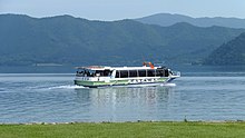 田沢湖の遊覧船「高速艇 たざわ」（秋田県仙北市）