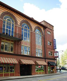 Portion of north facade, 2010 Crystal Ballroom side portrait - Portland, Oregon.JPG