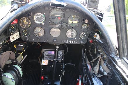 Front cockpit of a Chipmunk