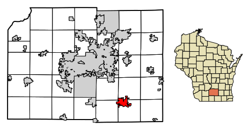 File:Dane County Wisconsin Incorporated and Unincorporated areas Stoughton Highlighted.svg