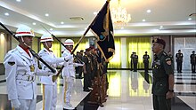 Flag of the Army Aviation Center Danpuspenerbad Pimpin Serah Terima Jabatan Strategis di Puspenerbad. 3.jpg