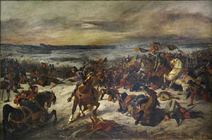 „Битката при Нанси“, худ. Йожен Дьолакроа